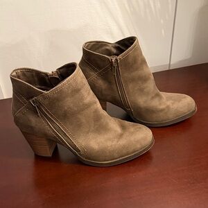 True Craft Brown Ankle Booties